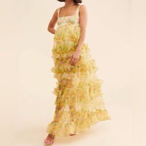 For Love & Lemons Yellow Dress